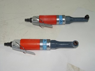 Air drill with bended head